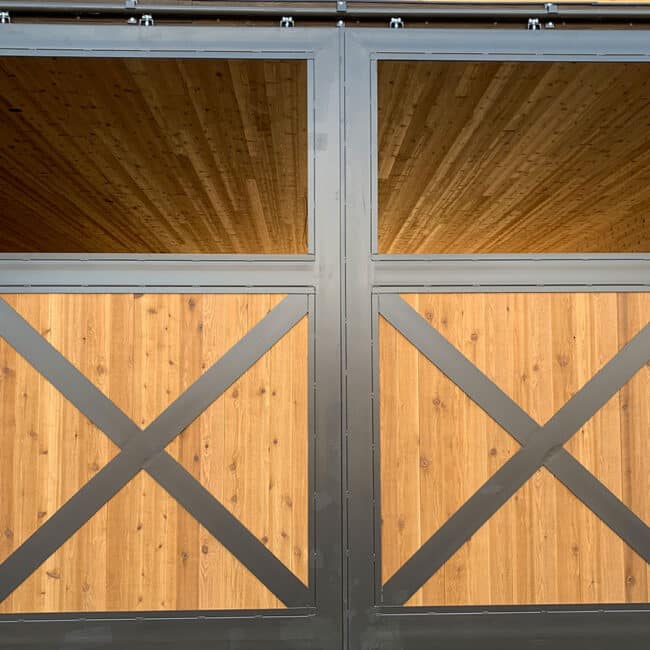 Metal and Wood Custom Barn Stall Doors