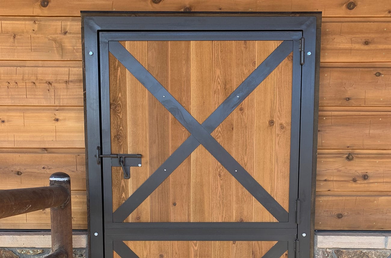 Custom Barn Stall Doors - Metal and Wood