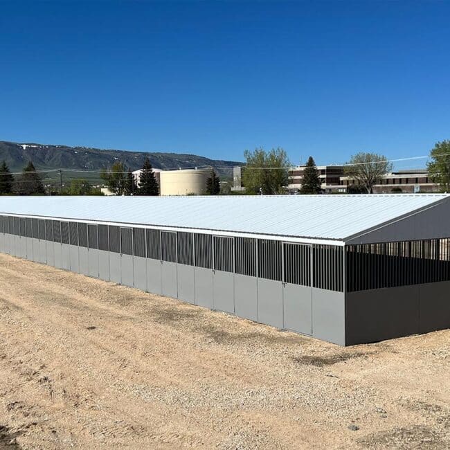 Large commercial weld-up metal building